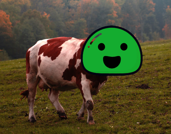 Docsify Icon on a Spotted Cow