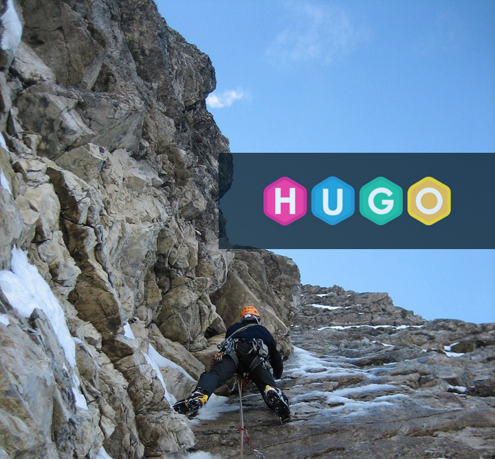 Mountain Climber Heading Towards Hugo